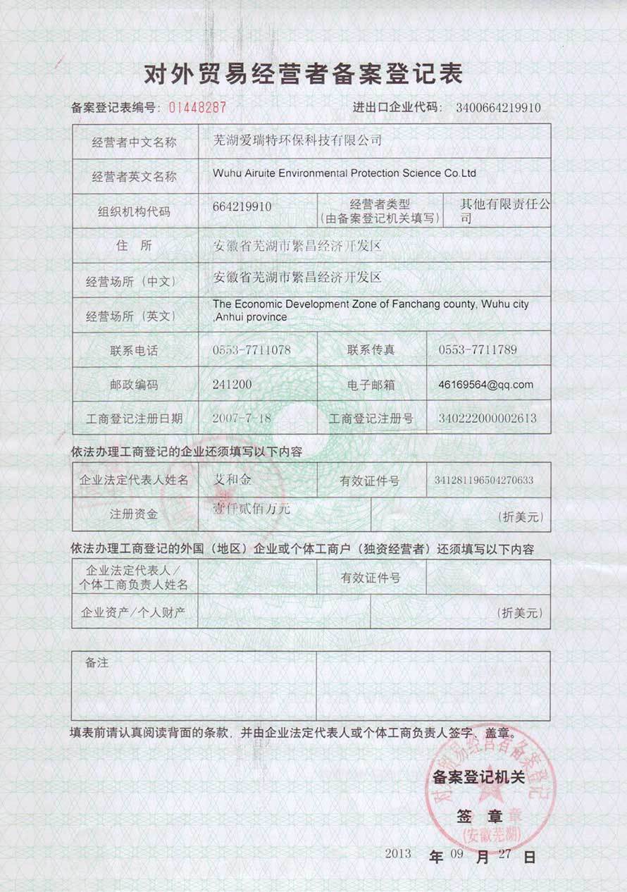 外貿(mào)易進出口經(jīng)營權